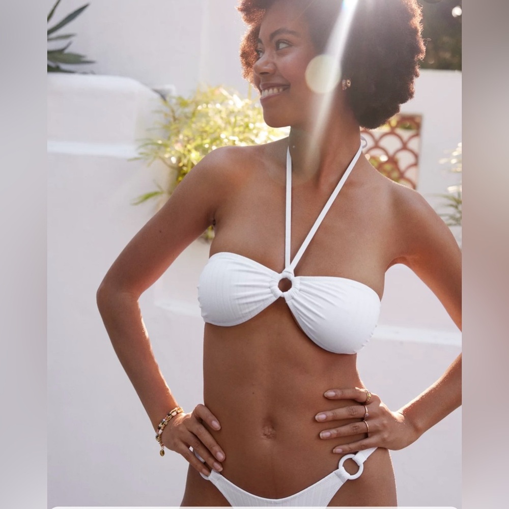 NWT Aerie Ring Halter Bikini Set